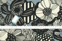 Japanese Fabric Cotton Ripple Wild Floral - D - 50cm