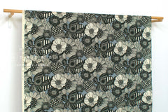 Japanese Fabric Cotton Ripple Wild Floral - D - 50cm