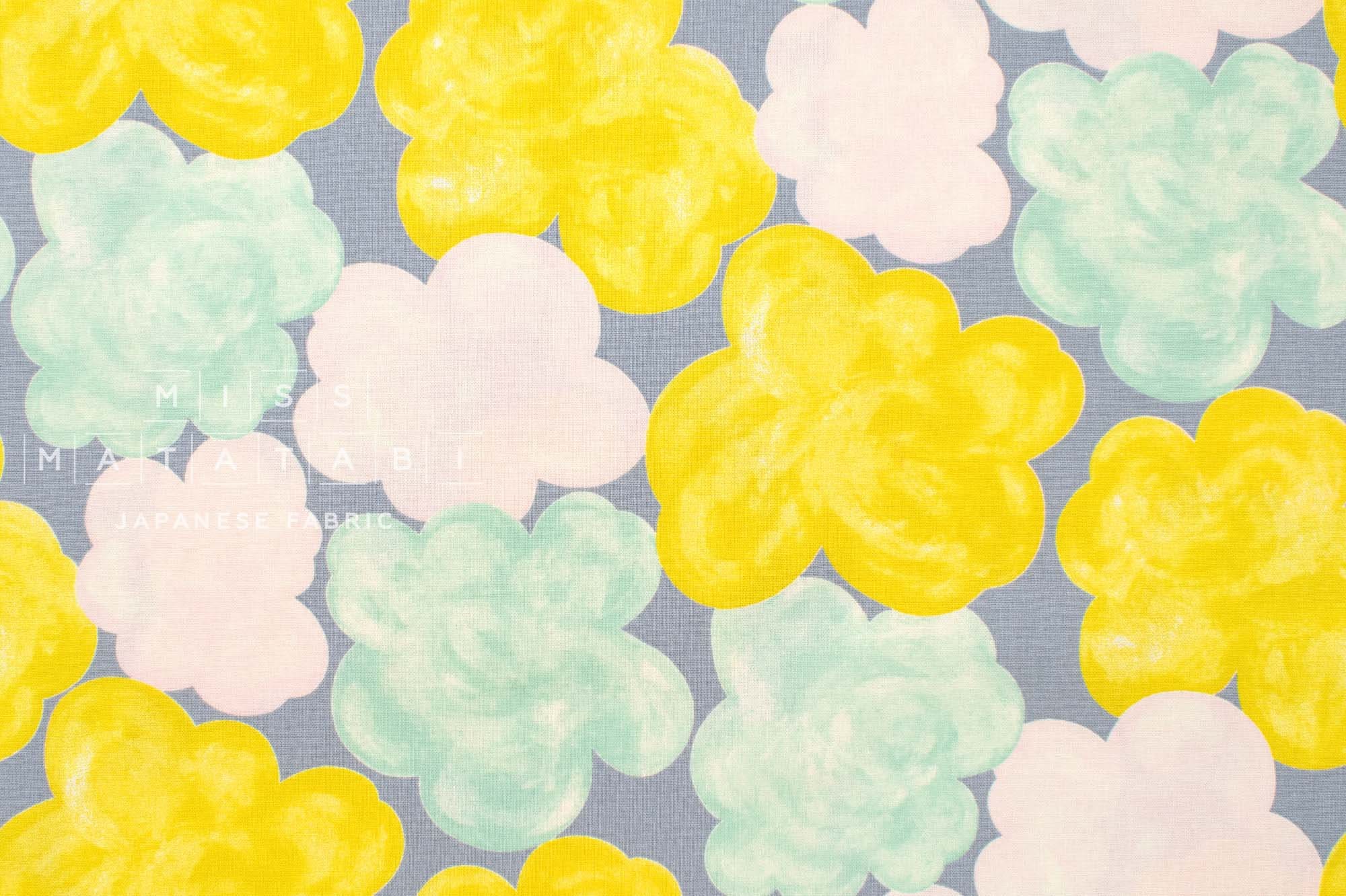 Japanese Fabric Cotton Clouds - E - 50cm