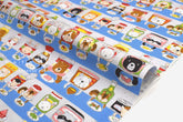 Japanese Fabric Kokka Pantry Pets - blue - 50cm