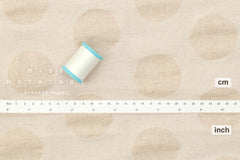Japanese Fabric Cotton Linen Ripple Dots - linen - 50cm