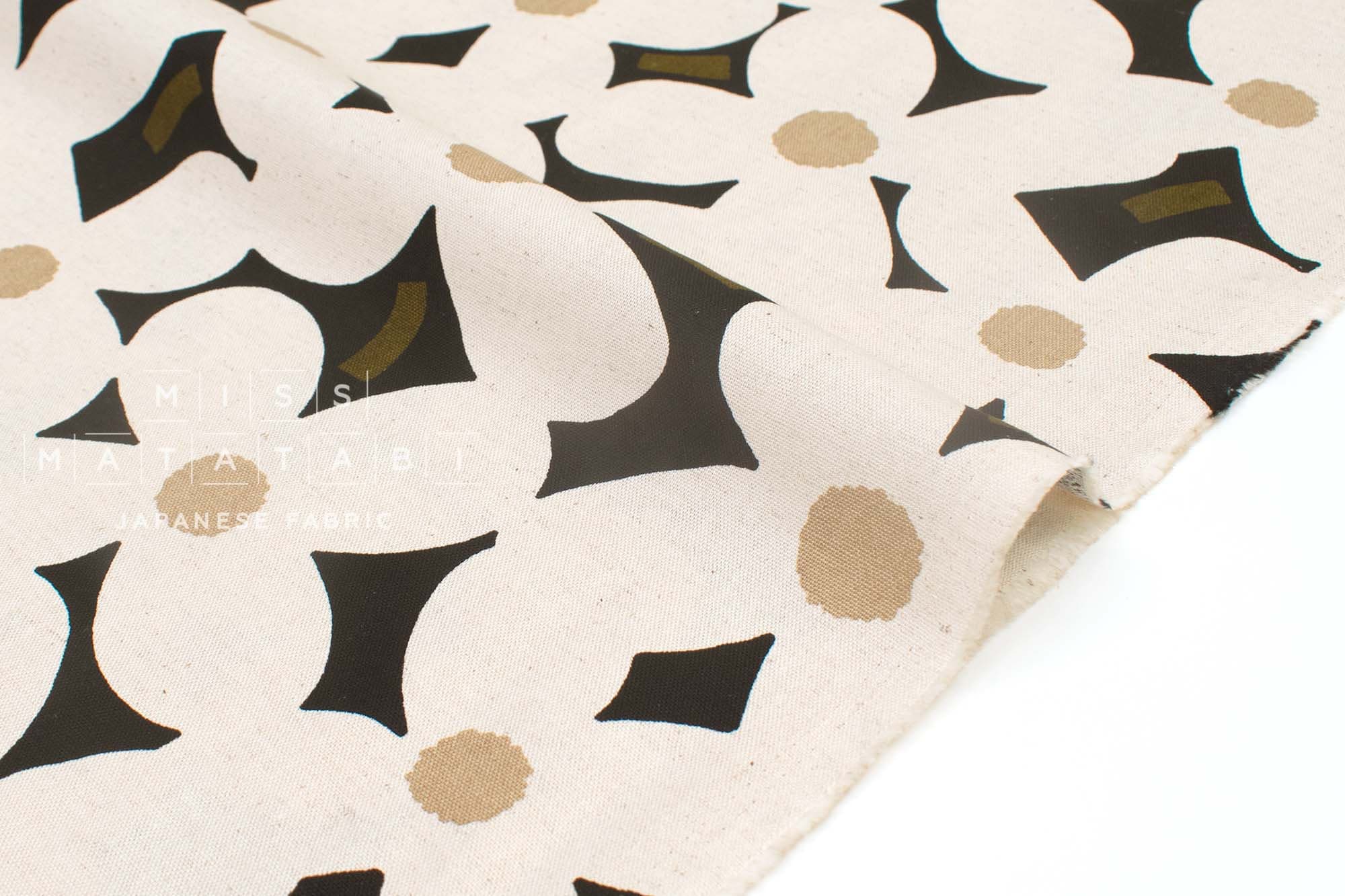 Japanese Fabric Yomogi Flowers - D - 50cm