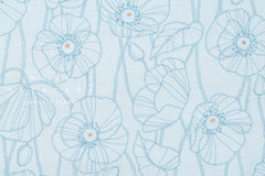 Japanese Fabric Monotone Poppies - B - 50cm