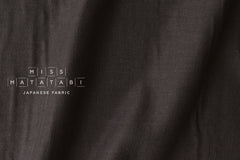 Kobayashi solid double gauze - charcoal