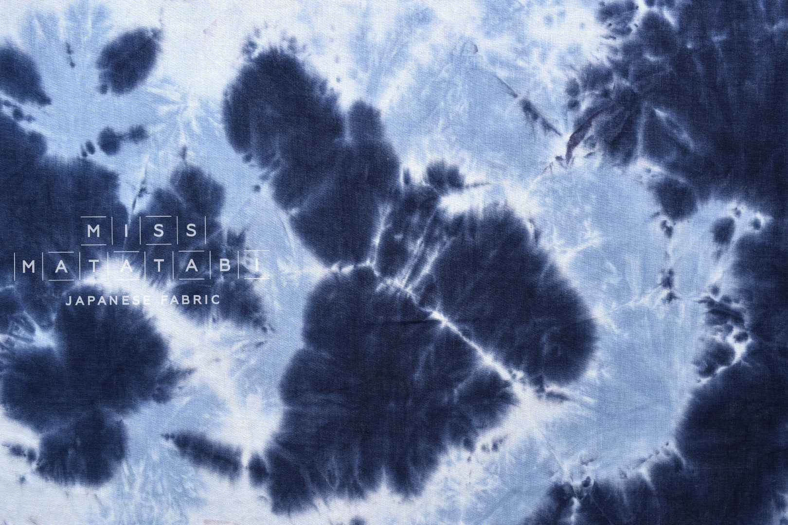 DEADSTOCK Japanese Fabric Handprinted 100% linen - 3 - 50cm