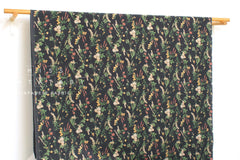 Japanese Fabric Corduroy Trailing Floral - D - 50cm