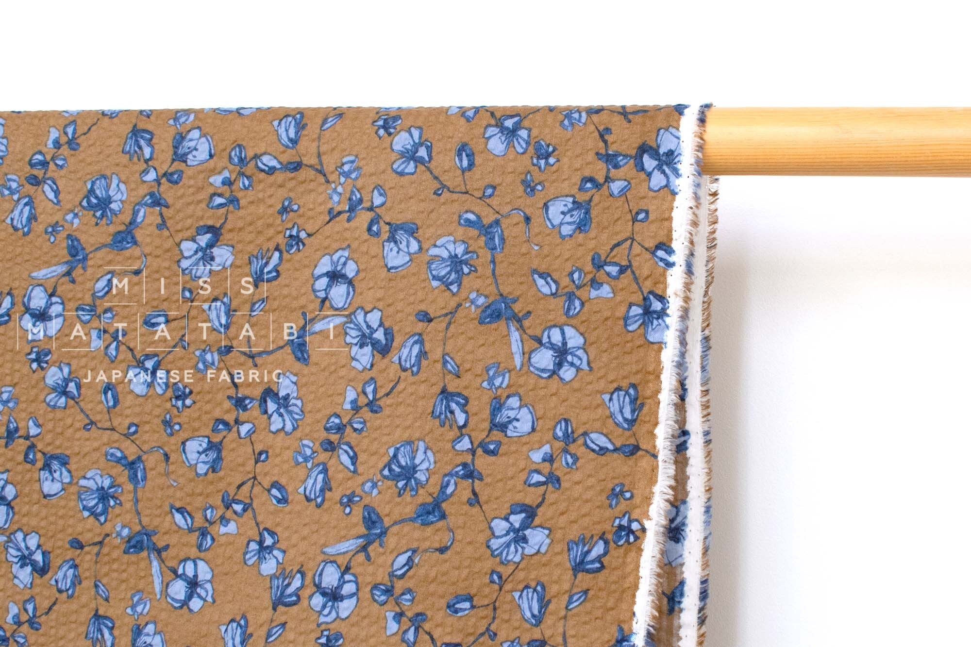 Japanese Fabric Cotton Ripple Clover Field - D - 50cm