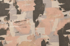 Japanese Fabric Contemporary Art Linen Blend - B - 50cm