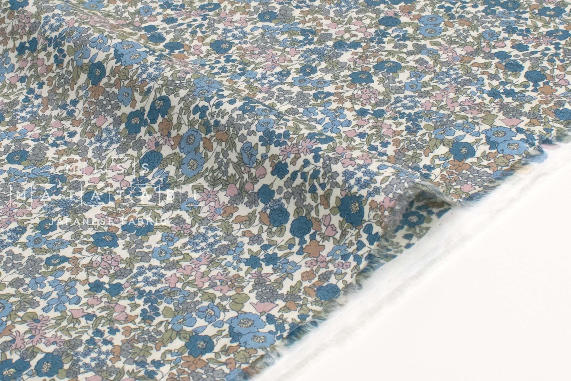 Japanese Fabric Violet's Floral - D - 50cm