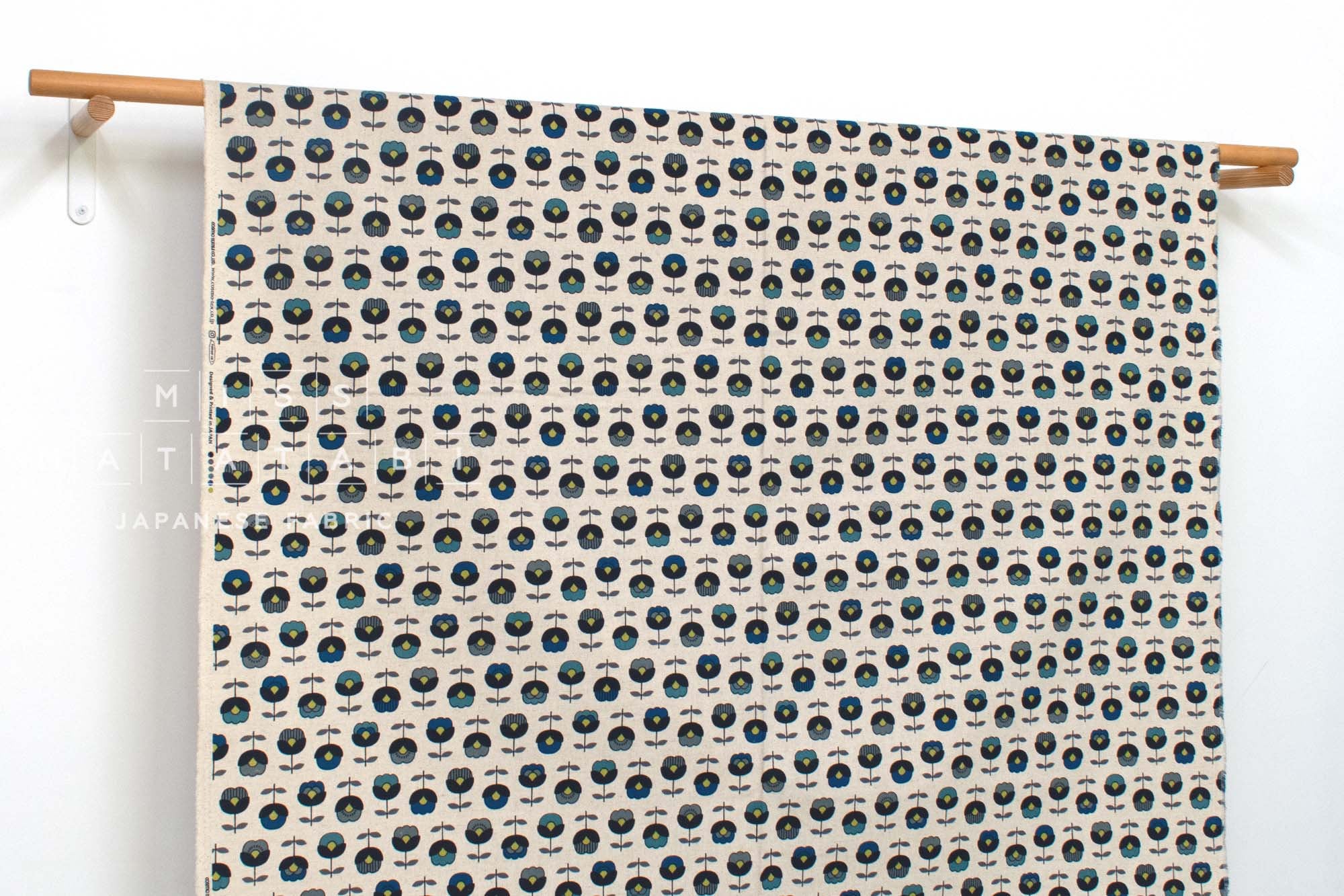Japanese Fabric Modern Flowers - B - 50cm