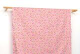 Japanese Fabric Metallic Gold Sakura Cherry Blossoms - pink - 50cm