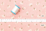 Japanese Fabric Daisy Grid - pink - 50cm