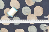Japanese Fabric Watercolor Dots Linen Blend - D - 50cm
