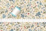 Japanese Fabric Nan's Garden Linen Blend - B - 50cm