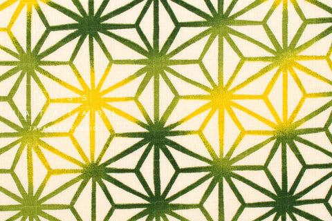 Japanese Fabric Ombre Asanohana - green - 50cm