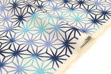 Japanese Fabric Ombre Asanohana - blue - 50cm
