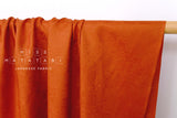 Japanese Fabric Yarn Dyed Jacquard Woven Bandana - burnt orange - 50cm