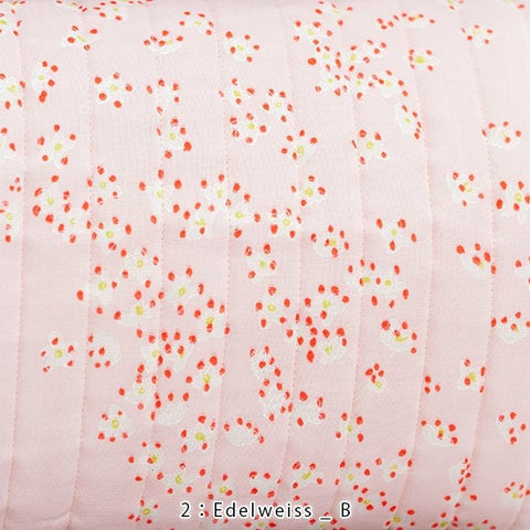 nani IRO Kokka Japanese Fabric Edelweiss Quilted Organic Double Gauze - B - 50cm