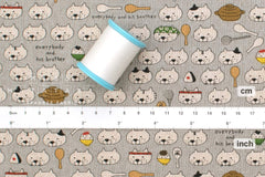 Japanese Fabric Everybody And His Brother Cats - E - 50cm