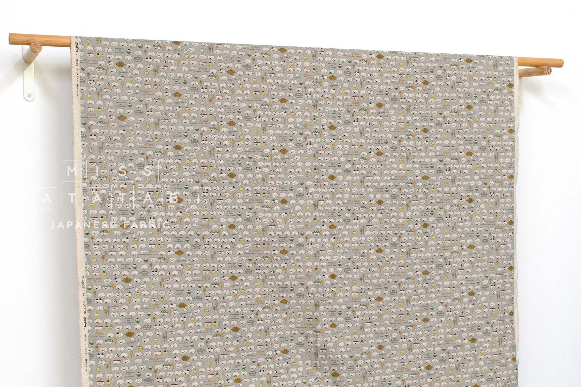 Japanese Fabric Everybody And His Brother Cats - E - 50cm