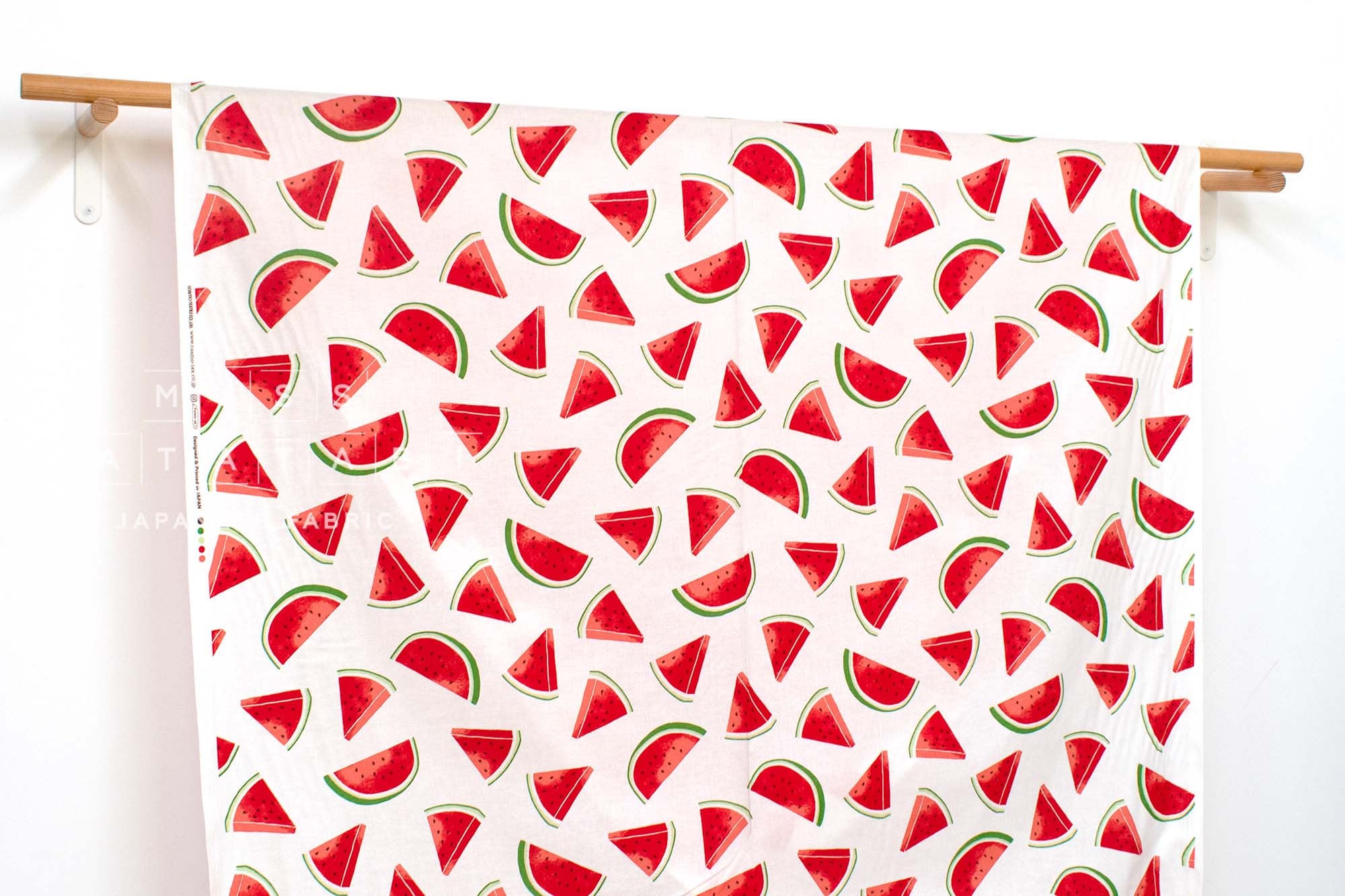 Japanese Fabric Watermelon - off white - 50cm