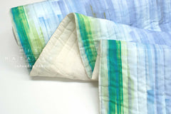 nani IRO Kokka Japanese Fabric - touch a cord kotosen ni fureru - Quilted Organic Double Gauze - B - 50cm