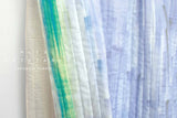 nani IRO Kokka Japanese Fabric - touch a cord kotosen ni fureru - Quilted Organic Double Gauze - B - 50cm