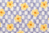 Japanese Fabric Ichimatsu Flowers - C - 50cm