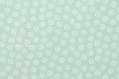 Japanese Fabric Little Ume - green blue - 50cm