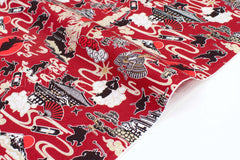 Japanese Fabric Ninja - D metallic gold - 50cm
