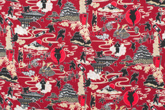 Japanese Fabric Ninja - D metallic gold - 50cm