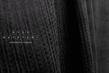 DEADSTOCK Japanese Fabric Dobby Corduroy - black - 50cm