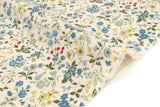 Japanese Fabric Nan's Garden Linen Blend - B - 50cm