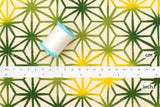 Japanese Fabric Ombre Asanohana - green - 50cm