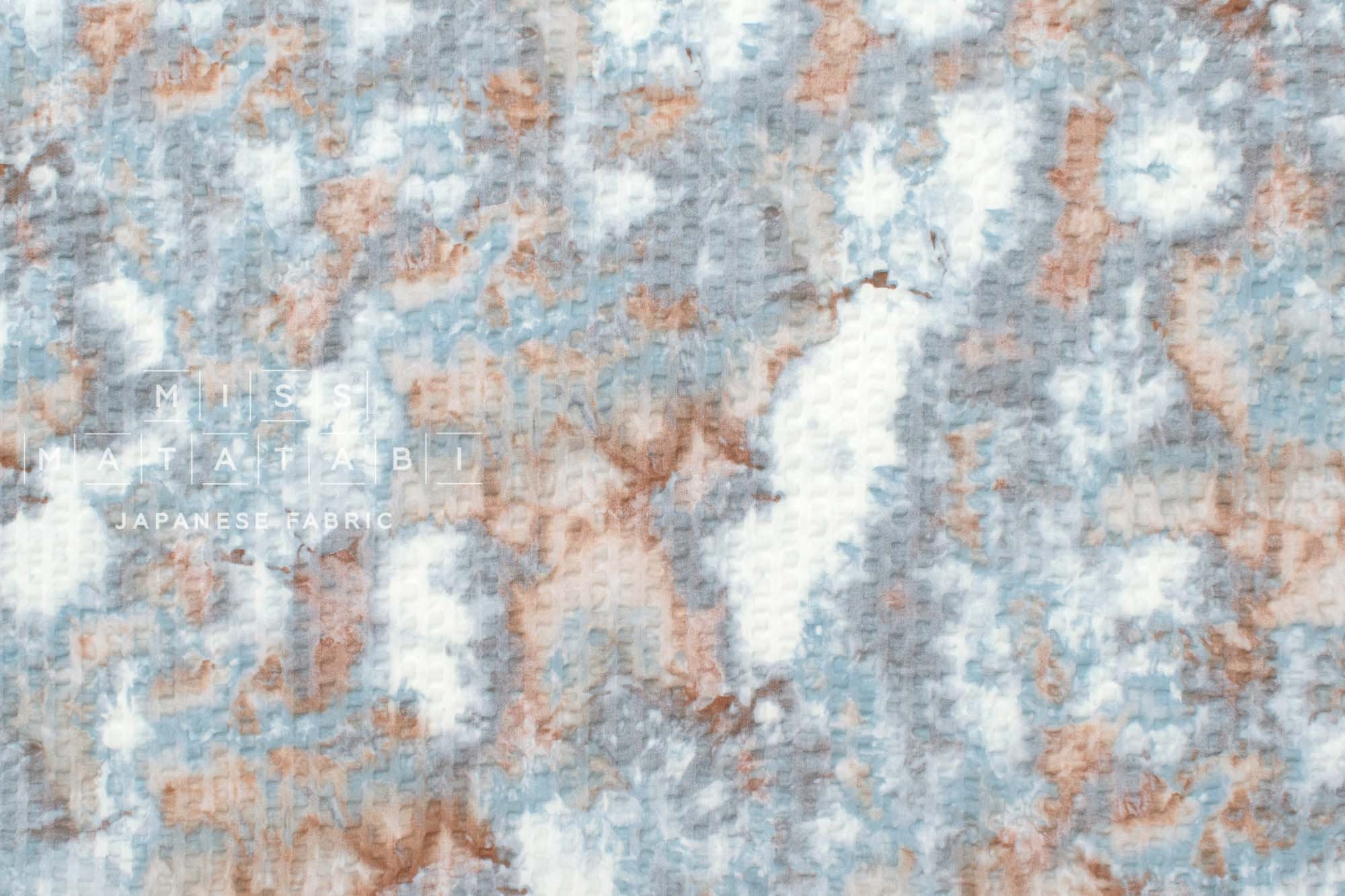 DEADSTOCK Japanese Fabric Marble Ripple - A - 50cm