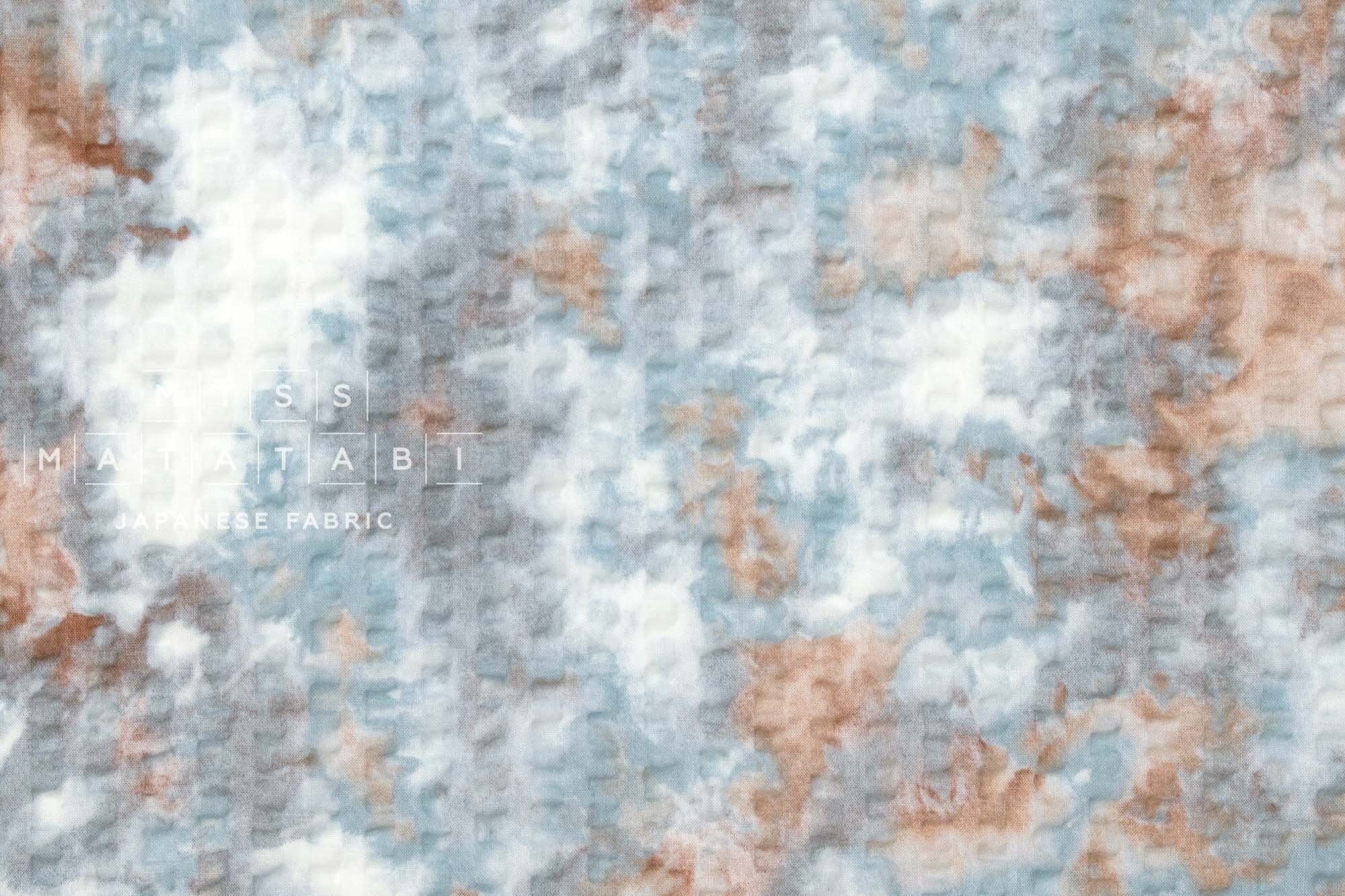 DEADSTOCK Japanese Fabric Marble Ripple - A - 50cm