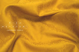 Japanese Fabric Yarn Dyed Jacquard Woven Bandana - golden - 50cm