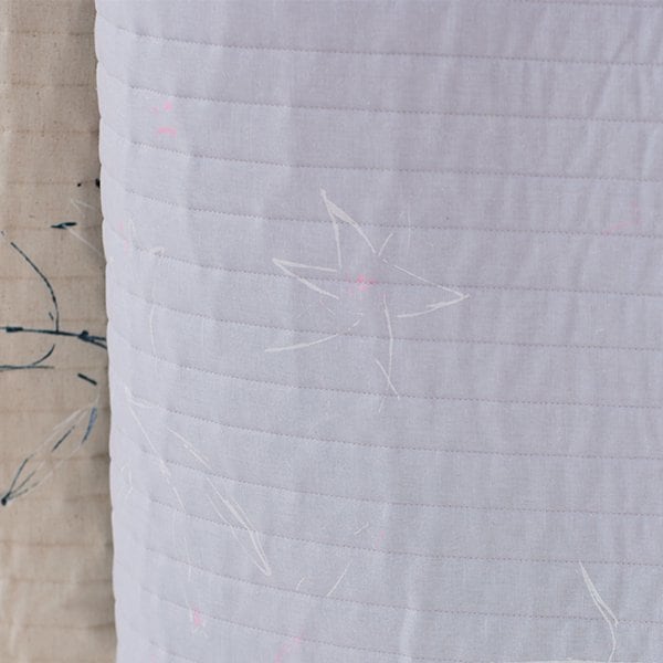 nani IRO Kokka Japanese Fabric GUNSEI Quilted Linen Blend - A - 50cm