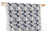 Japanese Fabric Iris - blue - 50cm