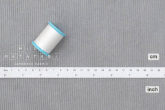 Japanese Fabric Shokunin Collection Yarn-dyed Kotohiradaki Corduroy - grey - 50cm