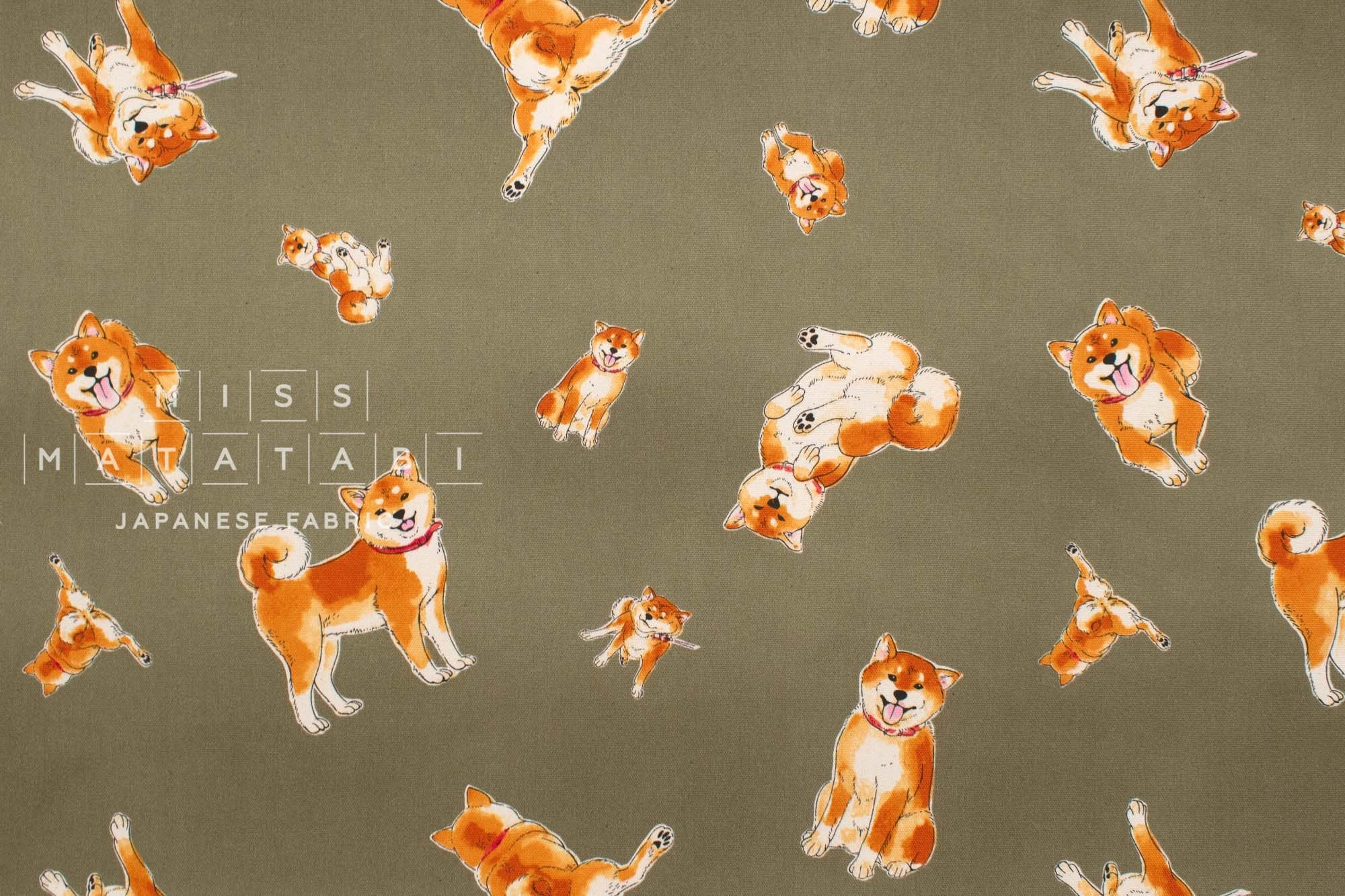 Japanese Fabric Shiba Inu Pups - B - 50cm