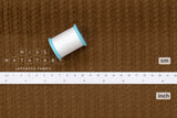 Japanese Fabric Dobby Corduroy - coffee - 50cm