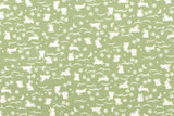 Japanese Fabric Sakura Bunnies - spring green - 50cm