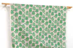 Japanese Fabric Felix - green, grey - 50cm