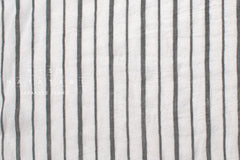 Japanese Fabric Shokunin Collection Yarn-dyed Azumadaki 75 - off white, black - 50cm