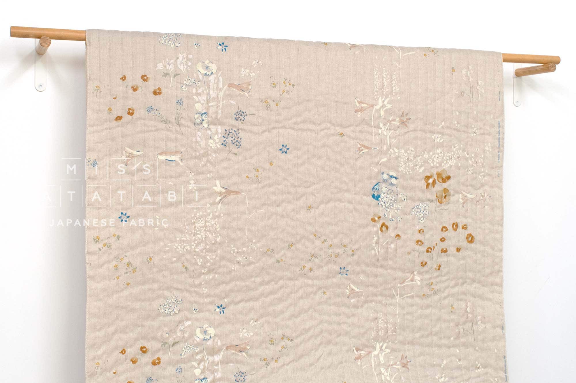 nani IRO Kokka Japanese Fabric PAL Quilted Linen - C - 50cm