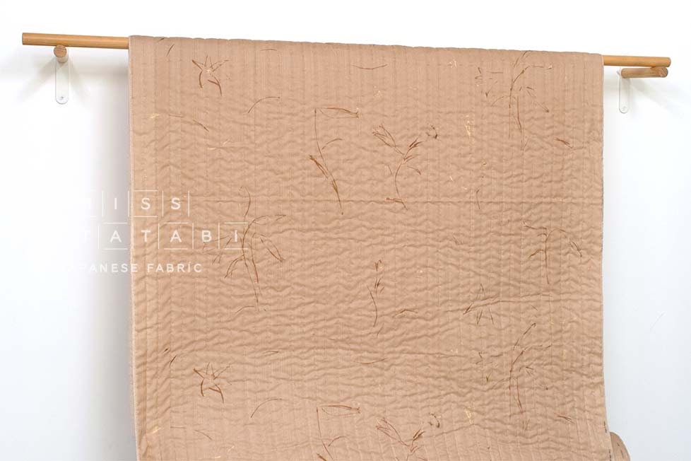 nani IRO Kokka Japanese Fabric GUNSEI Quilted Organic Double Gauze - C - 50cm