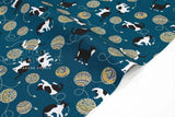 Japanese Fabric Hachiware Tuxedo Cats - 2D - 50cm