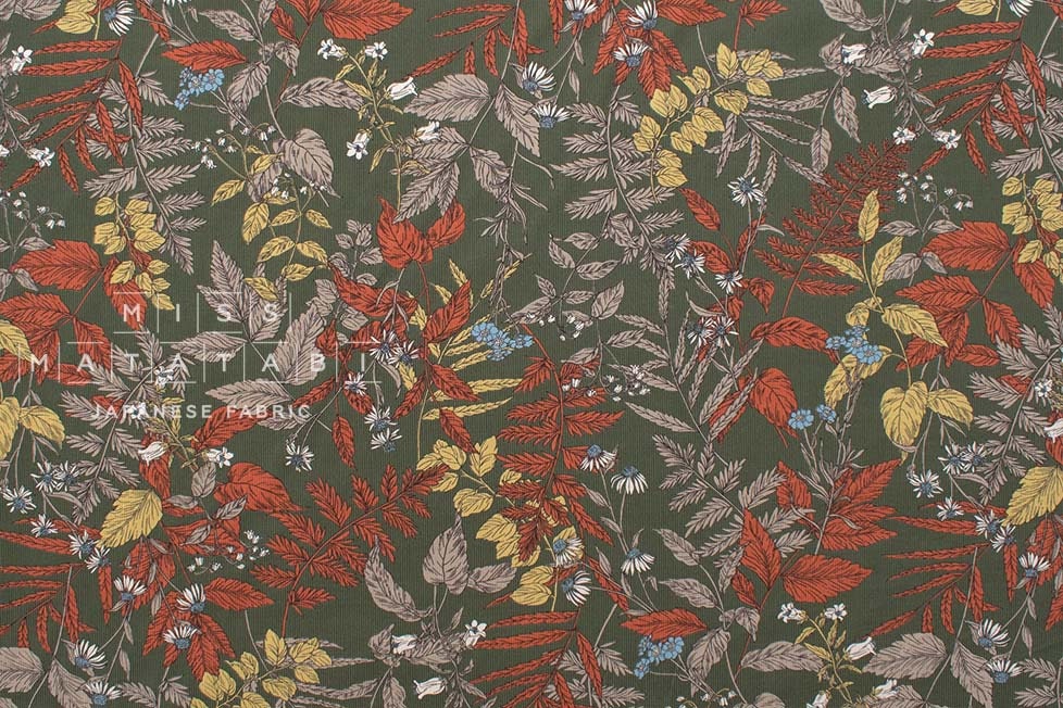 Japanese Fabric Corduroy Adelia - C - 50cm