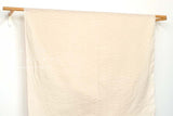 Japanese Fabric Embroidered Double Gauze - cream - 50cm